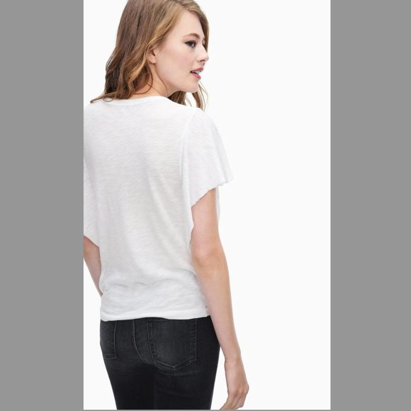 Splendid White Ruffle Top NWT - Picture 4 of 10